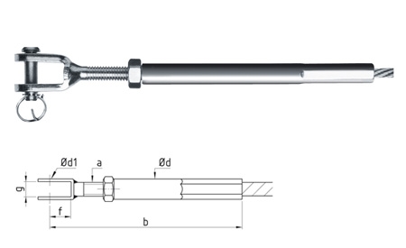 Fork Int. Swaged 812/811