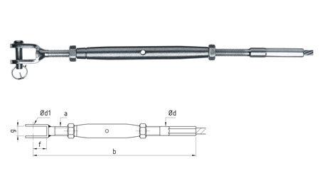 Turnbuckle Fork 870
